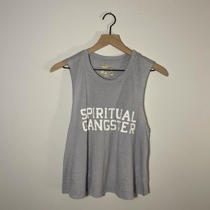 Spiritual Gangster Tee // Muted Blue-Gray